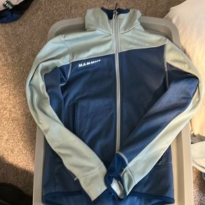 MAMMUT Swiss Design Jacket Size Small Full Zip Hoodie Polartec Fleece